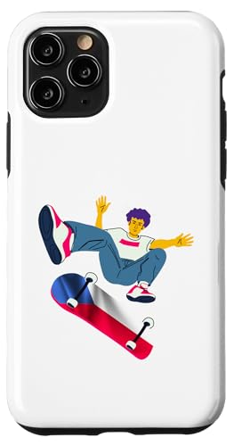 Tschechische Skateboarding Skateboarder auf einem Skateboard Hülle für iPhone 11 Pro von Skaters skate