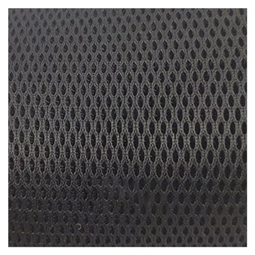 Lautsprecher-Grill-Tuch,Tuch für Lautsprechergrill 140 x 50 cm Lautsprecher-Netzstoff, staubdicht, schalldichte Netzabdeckung, Stereo-Gille-Stoff, Grill, Radio, Akustikfilter, Schutzzubehör(Black) von Skdvy