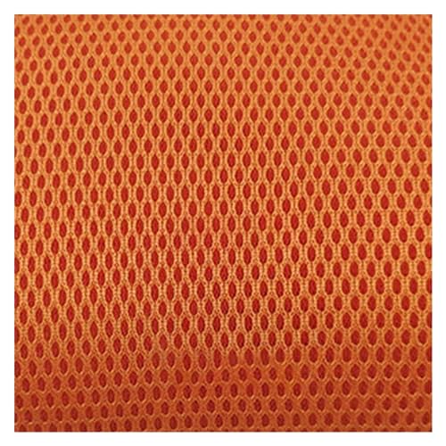 Lautsprecher-Grill-Tuch,Tuch für Lautsprechergrill 140 x 50 cm Lautsprecher-Netzstoff, staubdicht, schalldichte Netzabdeckung, Stereo-Gille-Stoff, Grill, Radio, Akustikfilter, Schutzzubehör(Orange) von Skdvy