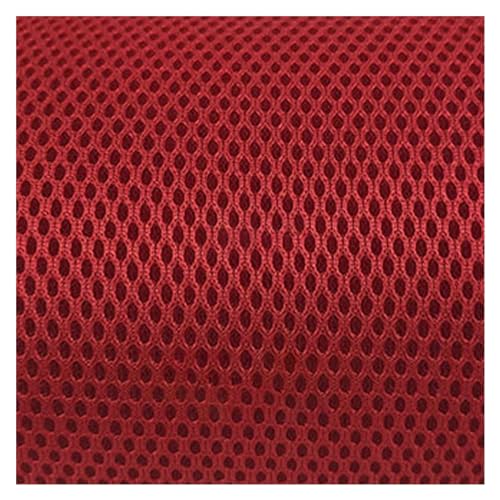 Lautsprecher-Grill-Tuch,Tuch für Lautsprechergrill 140 x 50 cm Lautsprecher-Netzstoff, staubdicht, schalldichte Netzabdeckung, Stereo-Gille-Stoff, Grill, Radio, Akustikfilter, Schutzzubehör(Red) von Skdvy