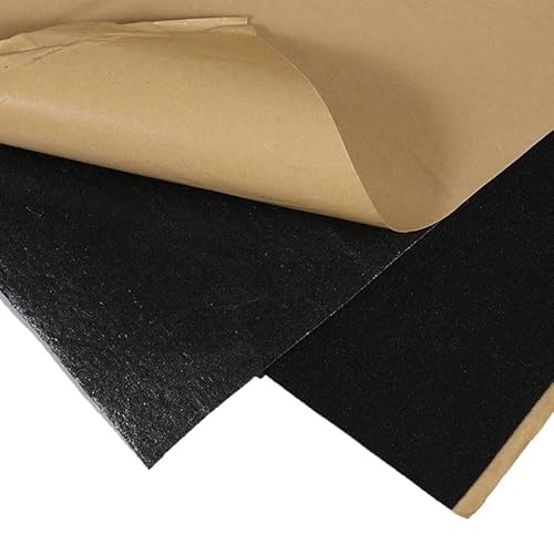 Lautsprecher-Grill-Tuch,Tuch für Lautsprechergrill 1x0.5m Lautsprechertuch Selbstklebende Filz Subwoofer Kastenband Streifen Patch Tonabsorption Anti-Seismic Beige/Silber/Grau/Schwarz(Black) von Skdvy