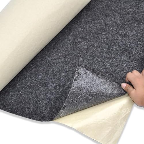 Lautsprecher-Grill-Tuch,Tuch für Lautsprechergrill 1x0.5m Lautsprechertuch Selbstklebende Filz Subwoofer Kastenband Streifen Patch Tonabsorption Anti-Seismic Beige/Silber/Grau/Schwarz(Gray) von Skdvy