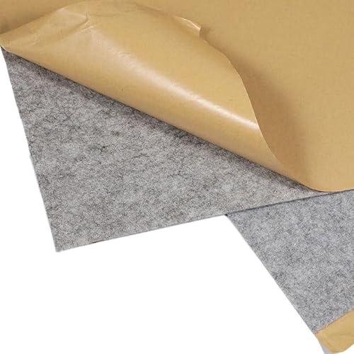 Lautsprecher-Grill-Tuch,Tuch für Lautsprechergrill 1x0.5m Lautsprechertuch Selbstklebende Filz Subwoofer Kastenband Streifen Patch Tonabsorption Anti-Seismic Beige/Silber/Grau/Schwarz(Silver) von Skdvy
