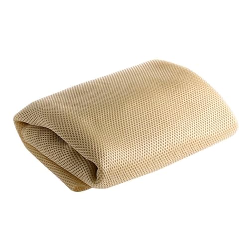 Lautsprecher-Grill-Tuch,Tuch für Lautsprechergrill Lautsprecher-Mesh-Lautsprecher Grilltuch Stereo-Grill-Stoff staubdichtes Audiotuch(Beige) von Skdvy