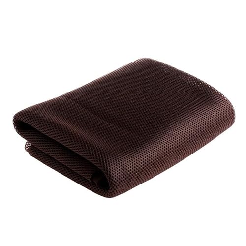 Lautsprecher-Grill-Tuch,Tuch für Lautsprechergrill Lautsprecher-Mesh-Lautsprecher Grilltuch Stereo-Grill-Stoff staubdichtes Audiotuch(Coffee) von Skdvy