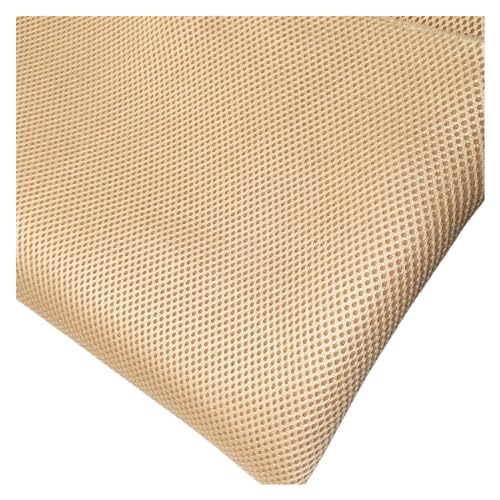 Lautsprecher-Grill-Tuch,Tuch für Lautsprechergrill Lautsprecherstoffe for Stereo-Soundbox-Lautsprecher-Grilltuch, staubdichte Schutzhülle(Beige,100cm-150cm) von Skdvy