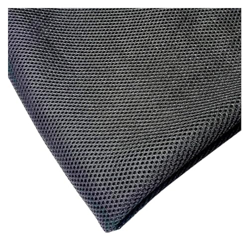 Lautsprecher-Grill-Tuch,Tuch für Lautsprechergrill Lautsprecherstoffe for Stereo-Soundbox-Lautsprecher-Grilltuch, staubdichte Schutzhülle(Black,100cm-150cm) von Skdvy