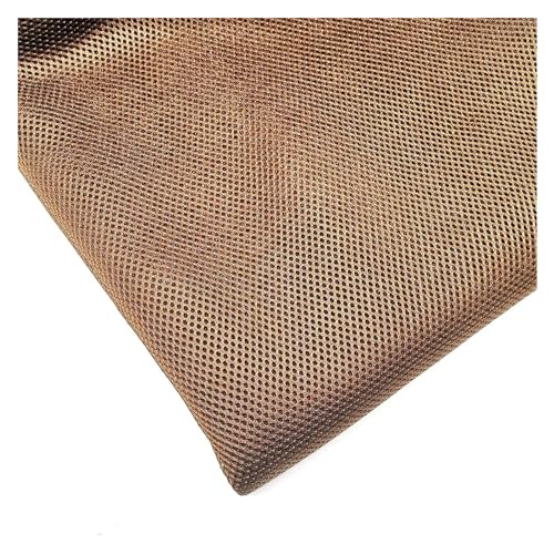Lautsprecher-Grill-Tuch,Tuch für Lautsprechergrill Lautsprecherstoffe for Stereo-Soundbox-Lautsprecher-Grilltuch, staubdichte Schutzhülle(Coffee,100cm-150cm) von Skdvy