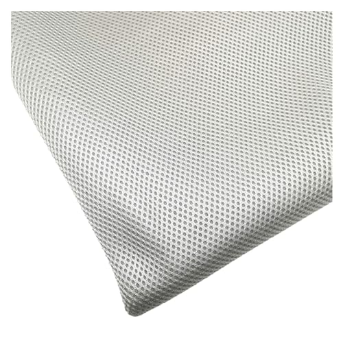 Lautsprecher-Grill-Tuch,Tuch für Lautsprechergrill Lautsprecherstoffe for Stereo-Soundbox-Lautsprecher-Grilltuch, staubdichte Schutzhülle(LightGrey,50cm-50cm) von Skdvy