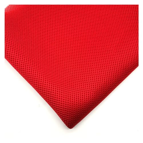 Lautsprecher-Grill-Tuch,Tuch für Lautsprechergrill Lautsprecherstoffe for Stereo-Soundbox-Lautsprecher-Grilltuch, staubdichte Schutzhülle(Red,100cm-150cm) von Skdvy