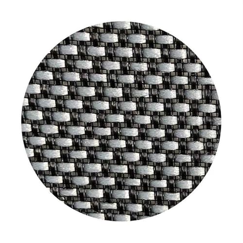 Lautsprecher-Grill-Tuch,Tuch für Lautsprechergrill Retro-Audio-Lautsprechergitter-Tuch, schalltransparentes, staubdichtes Tuch, braun, grau, schwarz, DIY-Lautsprechertuch(Grey Black(0.5mX1.5m)) von Skdvy