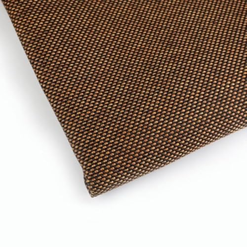 Lautsprecher-Grill-Tuch,Tuch für Lautsprechergrill Retro-Lautsprecher-Mesh-Abdeckungsmaske schalldichte Tuch Schallabsorption Audiofilter staubfestes Tuch(L0.5m W0.75m,Brown Black) von Skdvy