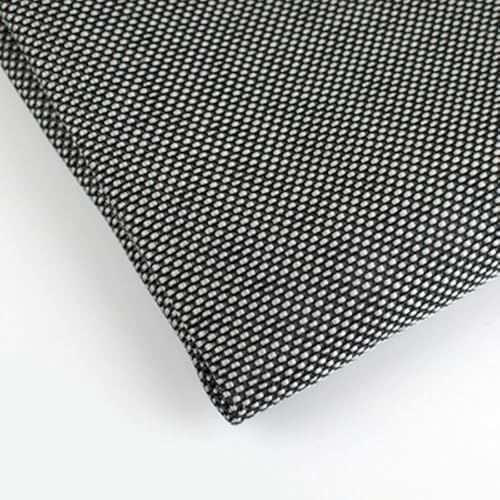 Lautsprecher-Grill-Tuch,Tuch für Lautsprechergrill Retro-Lautsprecher-Mesh-Abdeckungsmaske schalldichte Tuch Schallabsorption Audiofilter staubfestes Tuch(L0.5m W0.75m,Grey-Black) von Skdvy