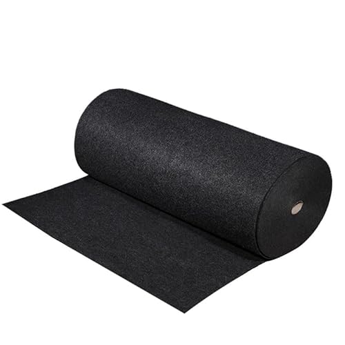 Lautsprecher-Grill-Tuch,Tuch für Lautsprechergrill Sprecher Grilltuch Polyester Faser Auto Subwoofer Box Schallabsorbierende Board Kleidung Anti-seismische Decke Filzgrau/Schwarz(1x0.5m,Black) von Skdvy