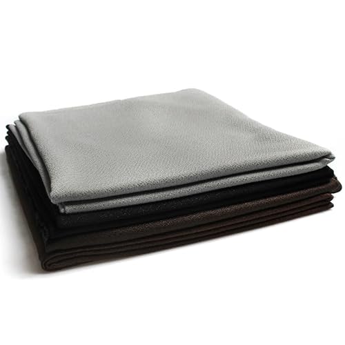 Lautsprecher-Grill-Tuch,Tuch für Lautsprechergrill Sprecher Mesh Cover Schalldichter Stoff Mesh Tuch Lautsprecher Schutz Audiozubehör Silber Kaffee Schwarz(Light Coffee) von Skdvy