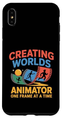 Erstellen von Welten, Bild für Bild, Animation, Skizze Hülle für iPhone XS Max von Sketching Animation Gifts For Drawing Animators