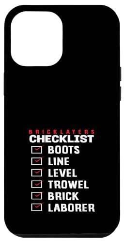Maurer-Checkliste Stiefel Linienwaage Kelle Ziegelarbeiter Hülle für iPhone 12 Pro Max Maurer-Checkliste Stiefel Linienwaage Kelle Ziegelarbeiter Hülle für iPhone 12 Pro Max von Skilled Masonry Bricklaying Professionals Gifts