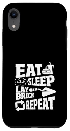 Maurer Eat Sleep Lay Brick Repeat Hülle für iPhone XR von Skilled Masonry Bricklaying Professionals Gifts