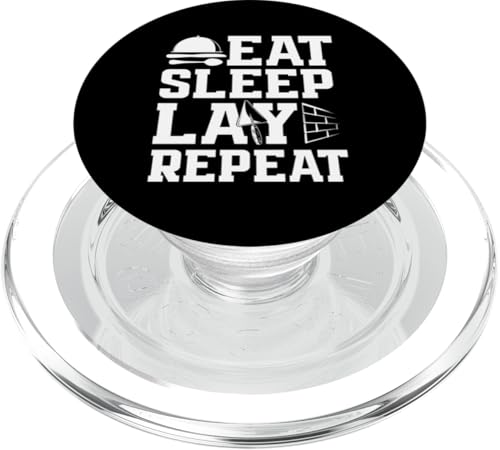 Maurer Eat Sleep Lay Repeat PopSockets PopGrip für MagSafe von Skilled Masonry Bricklaying Professionals Gifts
