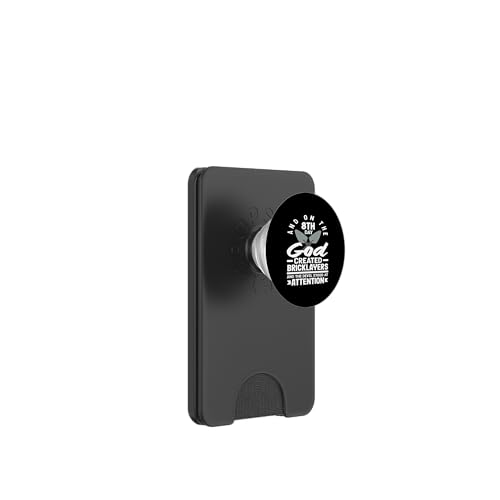 Maurer Gott schuf Maurer Teufel Aufmerksamkeit PopSockets PopWallet für MagSafe von Skilled Masonry Bricklaying Professionals Gifts