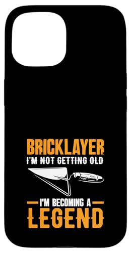Maurer Ich werde nicht alt und werde zur Legende Hülle für iPhone 15 von Skilled Masonry Bricklaying Professionals Gifts