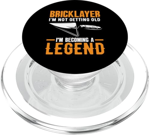 Maurer Ich werde nicht alt und werde zur Legende PopSockets PopGrip für MagSafe von Skilled Masonry Bricklaying Professionals Gifts