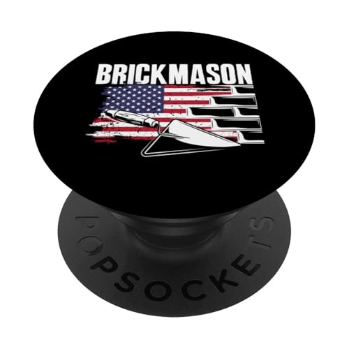 Maurer Maurer USA Flagge Pride PopSockets Klebender PopGrip von Skilled Masonry Bricklaying Professionals Gifts