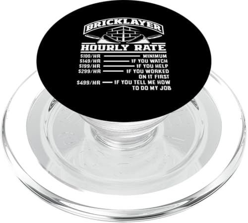 Maurer Stundensatz Mindestauftrag Uhr Hilfe Job PopSockets PopGrip für MagSafe von Skilled Masonry Bricklaying Professionals Gifts