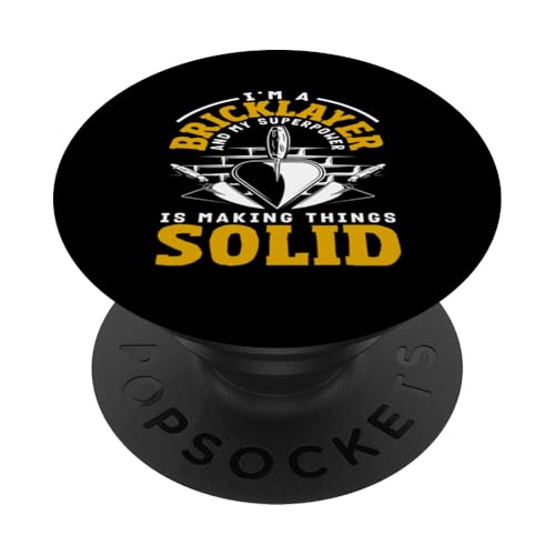 Maurer-Superpower Making Things Solid PopSockets Klebender PopGrip von Skilled Masonry Bricklaying Professionals Gifts