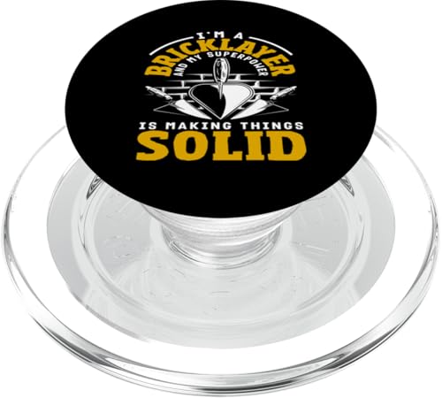 Maurer-Superpower Making Things Solid PopSockets PopGrip für MagSafe von Skilled Masonry Bricklaying Professionals Gifts