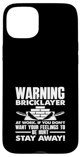 Maurer-Warnung Maurer bei der Arbeit bleiben weg Hülle für iPhone 15 Plus von Skilled Masonry Bricklaying Professionals Gifts