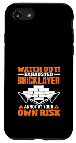 Maurer aufgepasst, erschöpft ärgerliches Risiko Hülle für iPhone SE (2020) / 7 / 8 von Skilled Masonry Bricklaying Professionals Gifts
