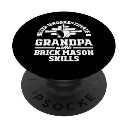 Maurer unterschätzen nie einen Opa PopSockets Klebender PopGrip von Skilled Masonry Bricklaying Professionals Gifts