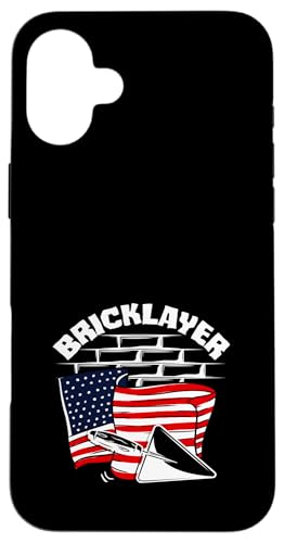 Maurerkelle mit amerikanischer Flagge Hülle für iPhone 16 Plus von Skilled Masonry Bricklaying Professionals Gifts