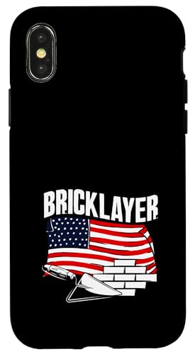 Maurerkelle mit amerikanischer Flagge Hülle für iPhone X/XS Maurerkelle mit amerikanischer Flagge Hülle für iPhone X/XS von Skilled Masonry Bricklaying Professionals Gifts