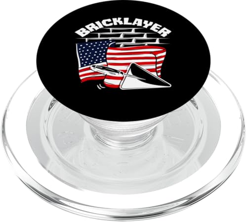 Maurerkelle mit amerikanischer Flagge PopSockets PopGrip für MagSafe von Skilled Masonry Bricklaying Professionals Gifts
