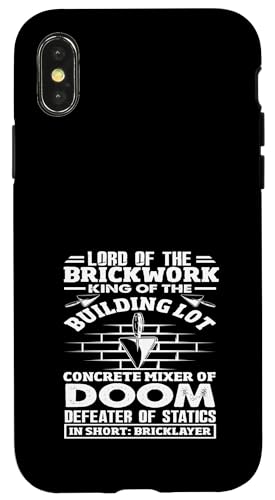 Maurlayer Lord Brickwork King Building Betonmischer Doom Hülle für iPhone X/XS Maurlayer Lord Brickwork King Building Betonmischer Doom Hülle für iPhone X/XS von Skilled Masonry Bricklaying Professionals Gifts