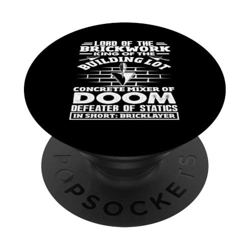 Maurlayer Lord Brickwork King Building Betonmischer Doom PopSockets Klebender PopGrip Maurlayer Lord Brickwork King Building Betonmischer Doom PopSockets Klebender PopGrip von Skilled Masonry Bricklaying Professionals Gifts