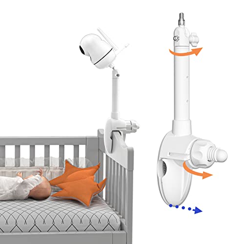 Babyphone Halterung für Hello Baby HB65 66 248-360° Verstellbar, Stabil und Langlebig, Speziell für Babybetten, Keine Bohrinstallation von SkingHong