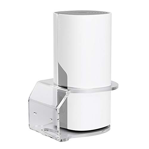 SkingHong Wandhalterung für Link Deco M4 - ohne Kabelsalat Wall Mount, Wand Feste Halterung Clear Acryl Kabel-Management Halter für Deco M4/E4/P9 Mesh WiFi Router Repeater System von SkingHong