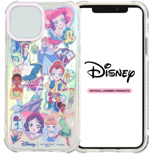Skinnydip Disney Schutzhülle für iPhone 14 Plus – niedliche Prinzessin Manga schützende, stoßfeste Handyhülle, schlank und leicht, rutschfeste Hülle für Mädchen, hergestellt aus recycelten von Skinnydip