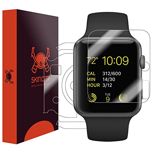 Skinomi TechSkin Displayschutzfolie für Apple Watch 1, 38 mm, für Apple Watch von Skinomi