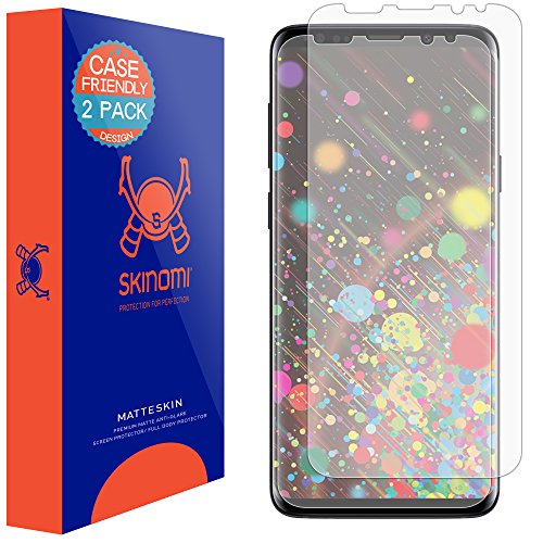 Skinomi TechSkin - Matte Schutzfolie kompatibel mit Samsung Galaxy S9 deckt den Bildschirm und ist Hüllenkompatibel, 2er Pack von Skinomi