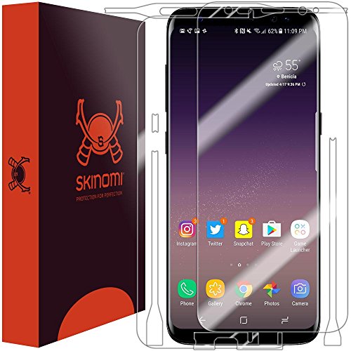 Skinomi TechSkin - Schutzfolie für Samsung Galaxy S8 - Vorder- und Rückseite von Skinomi