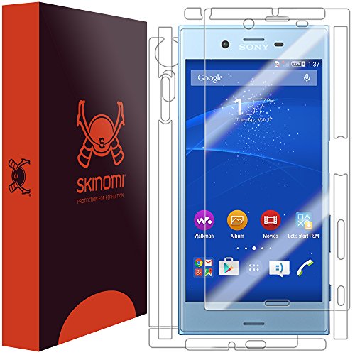 Skinomi TechSkin - Schutzfolie für Sony Xperia XZs - Vorder- und Rückseite von Skinomi