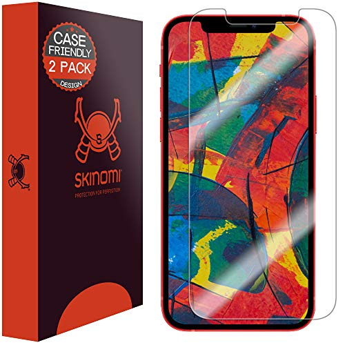 Skinomi TechSkin - Schutzfolie kompatibel mit iPhone 12 Mini, hüllenkompatibel, 2er Pack von Skinomi