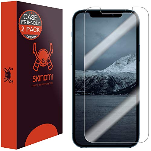Skinomi TechSkin - Schutzfolie kompatibel mit iPhone 12 Pro Max, hüllenkompatibel, 2er Pack von Skinomi