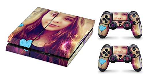 Skins4u® Dein Bild als Design Aufkleber individueller Vinylsticker für Playstation PS4 Set mit 2 PS4 Controller Skins von Skins4u