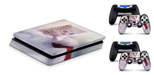 Skins4u® Skin Dein Bild als Design Aufkleber individueller Vinylsticker für Slim Sony Playstation 4 PS4 Set mit 2 PS4 Controller Skins von Skins4u