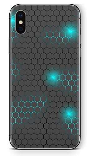 Skins4u Aufkleber Design Schutzfolie Skin Sticker kompatibel mit Apple iPhone X XS Exo small Blue Skins4u Aufkleber Design Schutzfolie Skin Sticker kompatibel mit Apple iPhone X XS Exo small Blue von Skins4u